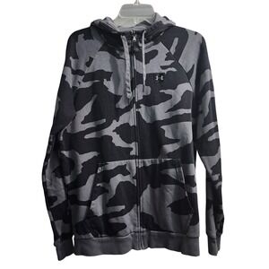 Kids Under Armour‎ Camo Full Zip Hoodie Jacket Medium